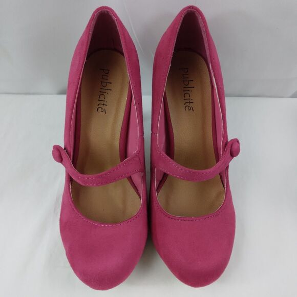 Publicite Pink Heels Pumps Barbiecore Legally Blonde Feminine Women's Size 5 - Picture 4 of 13